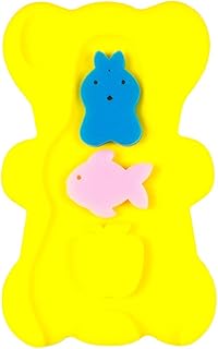 BEWAVE Comfy Baby Bath Sponge Cushion, Skid Proof Bath Mat, Yellow