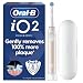 Oral-B iO2 Electric Toothbrush for Adults, 1 Handle, Calm Pink - 1 Gentle Care Brush Head, Travel Case, Travel Refill Holder, Designed by Braun, UK Two Pin Plug