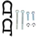 2PCS Front Tow Hooks Car Tow Hook Ring Lower Bumper Trailer Tow Hooks Ring Compatible with Chevrolet for Chevy Silverado 1500 2019 2020 2021 2022 (84195908 Black)