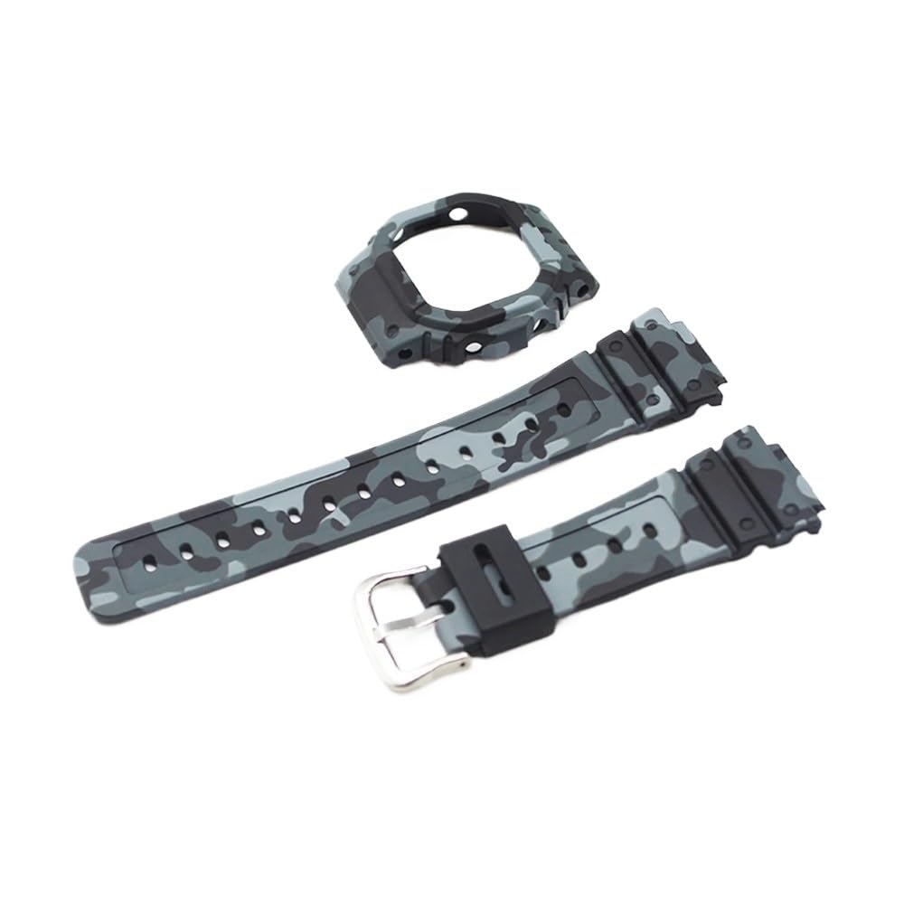 Correa LAMGUL para Casio G-Shock DW5600 y bisel de repuesto gris 3