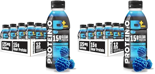 Image of Protein2o 15g Whey Protein Isolate Hydration Drink Plus Energy & Focus,350mg Electrolytes,125mg Caffeine,Sugar Free,Blue Raspberry,16.9 oz Bottle,(Pack of 24)