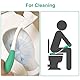 RMENOOR WC Hilfsmittel Lange Reichweite Toilettenhilfen Comfort Easy Wipe Bottom Wischerhalter Toilettenpapier Tissue Grip WC Abwischen Helfer Selbst Afterreiniger Abwischhilfe für Alter Mann