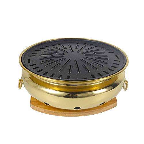 Stainless Steel Charcoal Barbecue Grill, Desktop Grill Charcoal Grill Pan Consumer And Commercial Split Barbecue Frying Pan,D