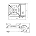 Gas One GS-800 Emergency Gear Camping Mini Butane Portable Gas Stove with Carrying Case, Stainless Steel, White
