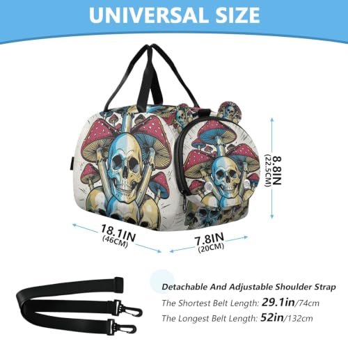 Bolsa de deporte multifuncional goth con compartimento para zapatos de niños 3