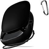 Anker Soundcore Liberty 5用 ケース カバー【HUKWIMO】 カラビナ付き+ストラップ付き 耐衝撃 防水 防塵 装着充電可能 全面保護 キズ防止 Soundcore Liberty 5 対応 アンカー イヤホンケース [ブラック 黒]