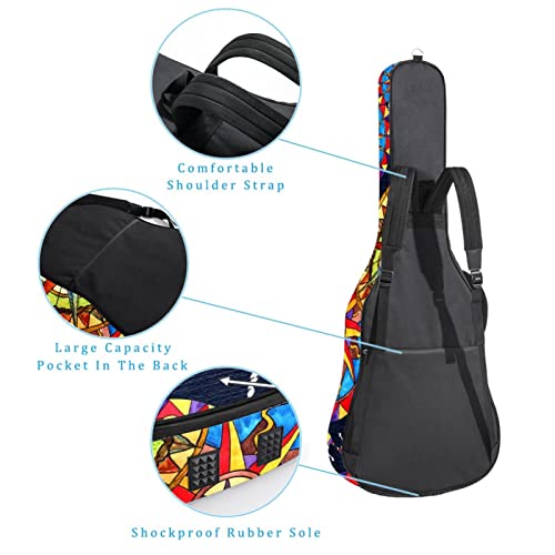 Housse pour guitare acoustique – 1 cm d’épaisseur – Rembourrage – Étanche – 101,6 cm – 101,4 cm, Multicolore 07, 42.9×16… - Les Beatles, Paul McCartney, John Lennon, RIngo Starr, George Harrison Housse pour guitare acoustique - 1 cm d'épaisseur - Rembourrage - Étanche - 101,6 cm - 101,4 cm, Multicolore 07, 42.9x16… – Image 4