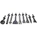 8MILELAKE Pneumatic Chisel Set 9pcs Air Hammer Punch Chipping Bits Tool