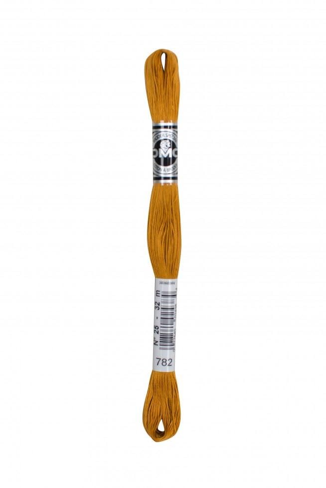 DMC Size 25 Coton A Broder Special Embroidery Thread - 782 Gold - Each — image 1