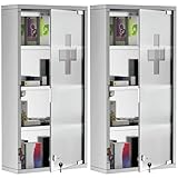 STRUCTURE EN ACIER INOXYDABLE 430 : Solide et résistante, cette armoire à pharmacie ne se détériore pas et peut être placée dans votre salle de bain. Sa surface lisse se nettoie efficacement avec un désinfectant adapté, garantissant une propreté maximale.