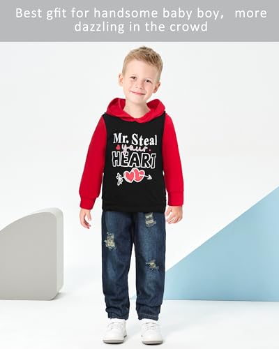 NZRVAWS Baby Boy Clothes Toddler Boy Outfit 2 3 4T 6 12 18 24 Month Fall Winter Hoodie Ripped Jeans Clothing4
