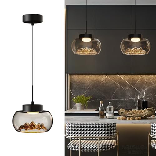DROMEZ Pendant Lights Kitchen Island, Modern LED Pendant Light Fixtures