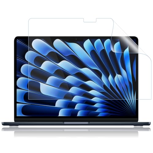 抗菌 ブルーライトカット MacBook Air M4 M3 M2 13.6インチ 2022 2024 2025モデル 保護フィルム 反射防止 (マックブックエアー 13.6インチ A3240 M4対応)
