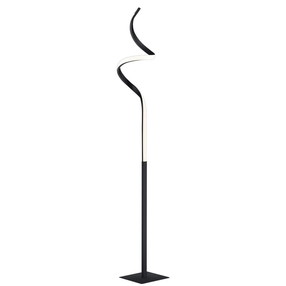Reality Leuchten LED-Stehleuchte Course R42051132, Metall Schwarz matt