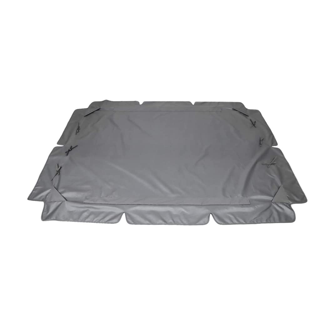 Tettuccio di ricambio per sedia a dondolo a 3 posti, copertura per tettuccio per sedile da altalena da giardino, ricambio impermeabile antistrappo per amaca da giardino, Grigio