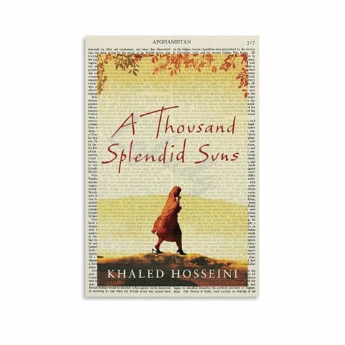 Literary Wall Art Khaled Hosseini's Book Cover Poster