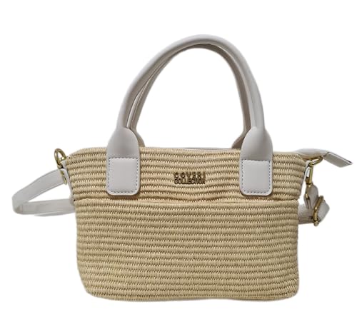 Sac à main Coveri Collection effet paille avec bandoulière réglable