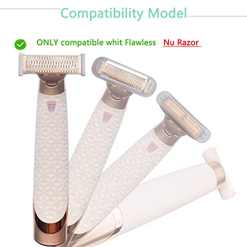 Razor Replacement Heads For Flawless Nu Razor, Body Hair Remover Replacement Head,Compatible With Finishing Touch Razor For Women #TOP1