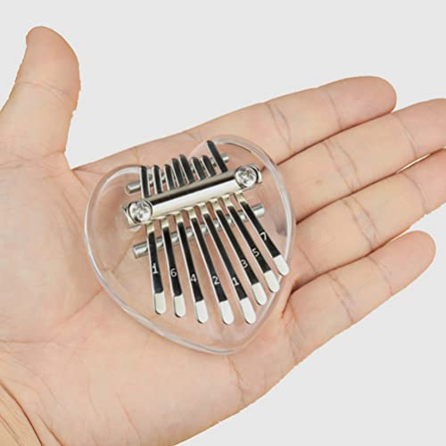 BIENKA Mini Kalimba Pouce Piano 8 Touches Doigt Piano Acrylique en Forme De Coeur Pouce Piano Petit Instrument De… - Les Beatles, Paul McCartney, John Lennon, RIngo Starr, George Harrison BIENKA Mini Kalimba Pouce Piano 8 Touches Doigt Piano Acrylique en Forme De Coeur Pouce Piano Petit Instrument De… – Image 4