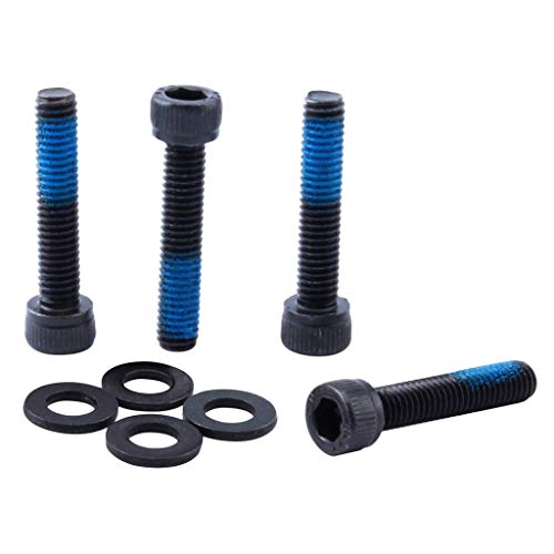 4x の自転車ディスクブレーキマウントアダプタースチールスクリューワッシャー付きm6 x 30 mm