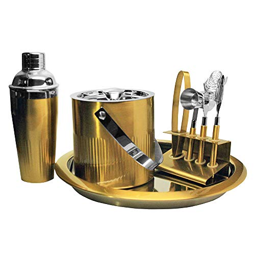 Connaught Place Collection 7 Piece Premium Bartender Kit Bar Set For Professional