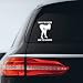 Dodge the father RAM the daughter funny window decal