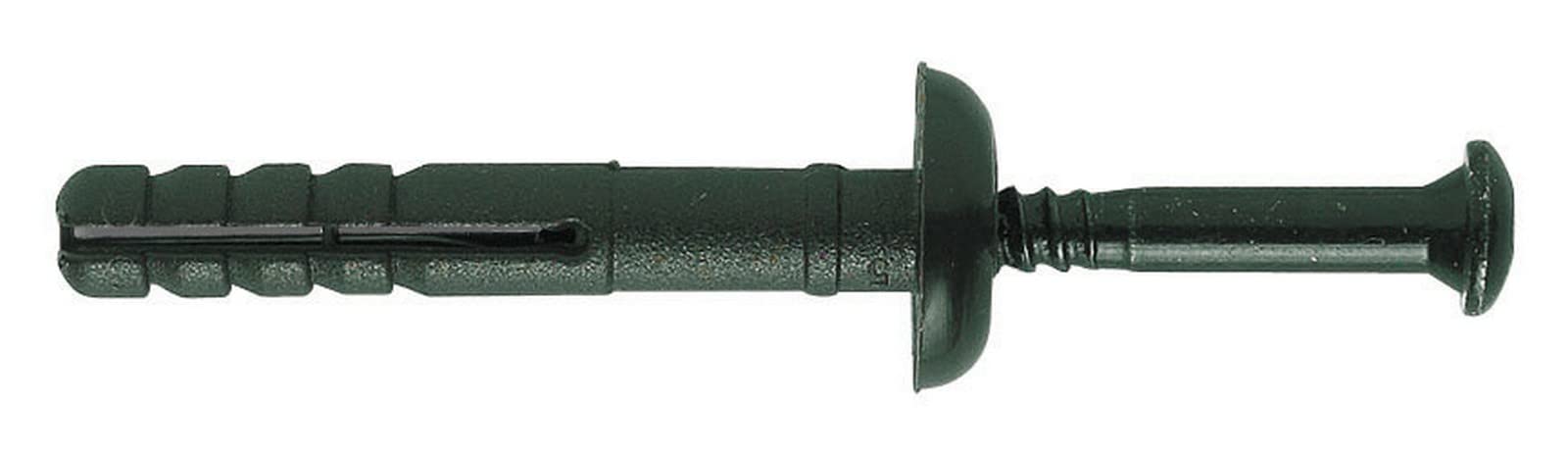 200PZ TASSELLO NYLON CON BORDO PIATTO,UTILIZZO PER CARTONGESSO,COLORE TESTA DI MORO 6X60
