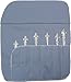 Gray Flannel 6-Piece Silverware / Flatware Place Setting Roll