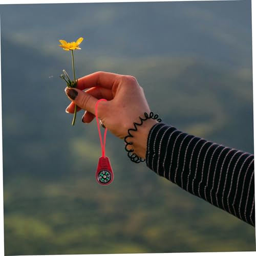 Brújula portátil con cordón 50 piezas para camping miniatura 5