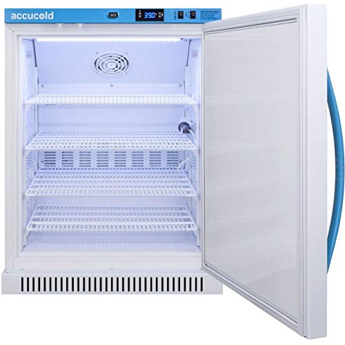 Image of Summit Appliance MLRS6MC Accucold 6 Cu.Ft MOMCUBE All-Refrigerator, For Breast Milk Storage, ADA Compliant, 4 Adjustable Shelves, Door Lock, LED Display, Power Loss Alarm, Self-Closing Door