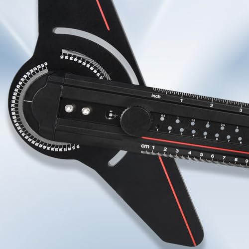 T Ruler Angles Finder Aluminum Marking Line Ruler Multifunctional Protractor for Construction Layout and Measuring Tool - Image 7
