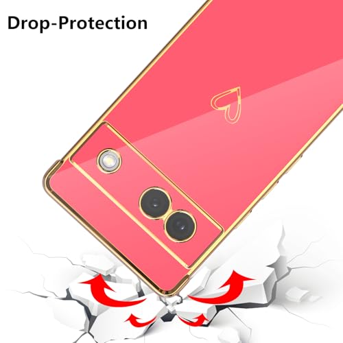 Coque Pixel 7a antichoc rose évite rayures objectif photo