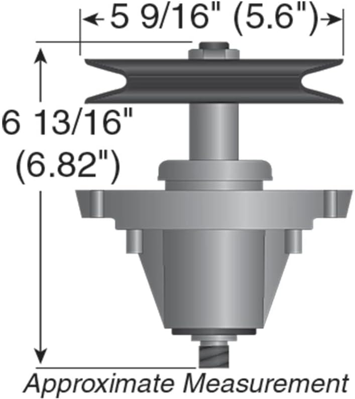 Miniatura 4 de LAWN & GARDEN AMC 3 husillos mejorados, agujeros de montaje roscados para una instalación más fácil, compatible con MTD Cub Cadet 618-06978,