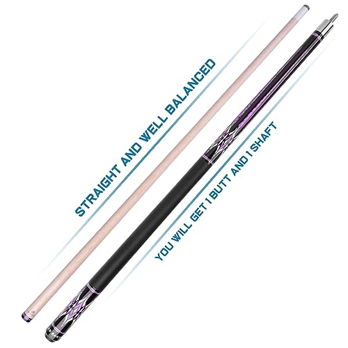 58" Pool Cue Stick Canadian Maple 13mm Tip Billiard Cue with Irish Linen Wrap - Image 5