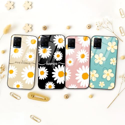 Image of COLORflow Back Cover Compatible with Vivo Y21 2021 / Y33s / Y21s | Daisy Bloom Customized | Shockproof TPU Bumper with Camera Protection Back Cover Compatible with Vivo Y21 2021 / Y33s / Y21s