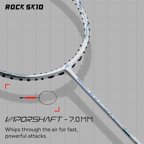Image of Hundred Rock SK 10 Strung Badminton Racket with Full Cover