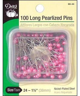 Dritz 1-1/2" Long, 100 Count, Pink Pearlized Pins, 1-1/2-Inch #TOP1