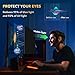 Magnetic Invisible Hidden Design Computer Privacy Screen Filter 24 Inch for Frameless Monitor 16:9 Aspect Ratio, Removable Anti Glare Blue Light Protector, Double Sided Reversible Eye Care 24in Film