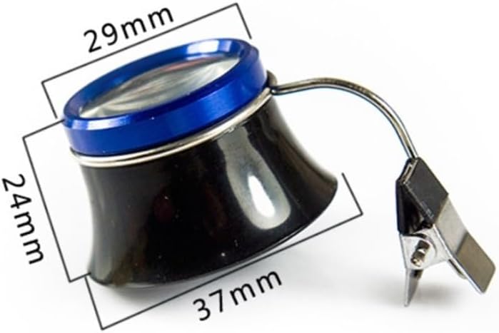 VIDI 5X Clip-On Eye Loupe Eyeglass Magnifier Magnifying Glass Lens for Repair Work