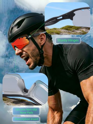 Image of BangLong Polarized UV400 Sports Sunglasses with 5 Lenses for Men Women