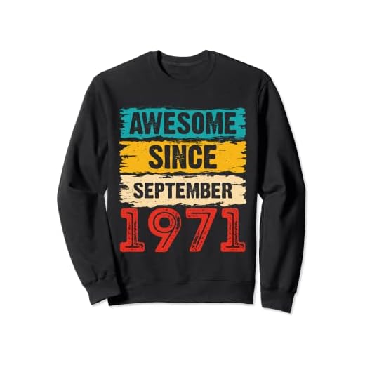 52 años de edad, impresionante desde septiembre de 1971, regalos de cumpleaños 52 Sudadera