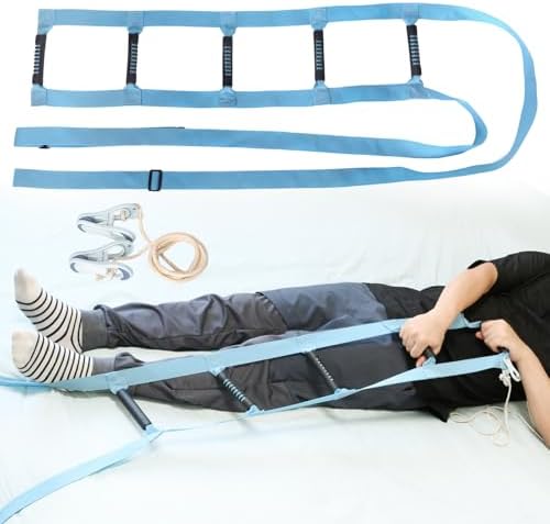Bed Ladder Assist – Rope Ladder with Padded Hand Grip | Essential C Section Recovery Must Haves & Parkinsons Aids for Living | Mobility Assistance for Elderly, Injury, and Handicap Sit-Up Support