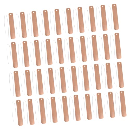 POPETPOP Etichette Da Giardinaggio in Rame Cartellini Da Appendere Per Piante e Fiori, Set 30 Pezzi Filo Di Rame, Etichette Rotonde Leggere Per Orto, Balcone e Ambienti Interni