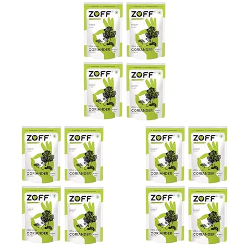 Image of Zoff Coriander Powder with natural oils | Dhania Powder, Perfect for Curries, Soups, Sauces, and Marinades | Rich in Nutrients & Antioxidants | Dhaniya Powder 200gms (4 * 200g) (Pack of 3)