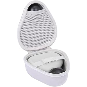 Aenllosi Hard Carrying Case Compatible with Theragun Mini 2.0 Handheld Electric Massage Gun,Massager Case for Replace Head & USB Charging Cable (Case Only,White)