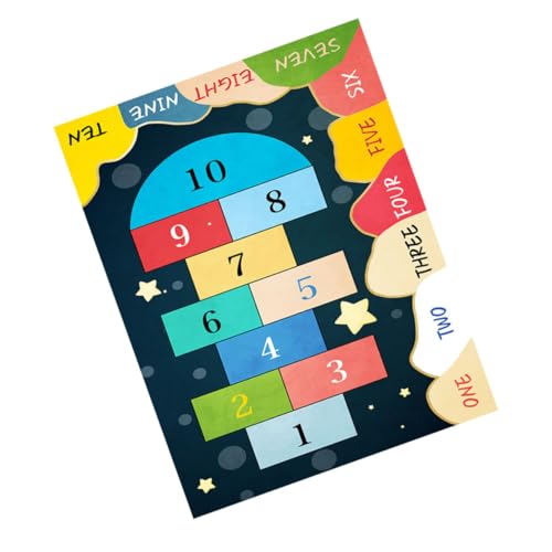 Cabilock Creative Ground Pad Rug for Floor Mat for Playroom Nursery Bedroom Fun Cartoon Design for Indoor Outdoor Play