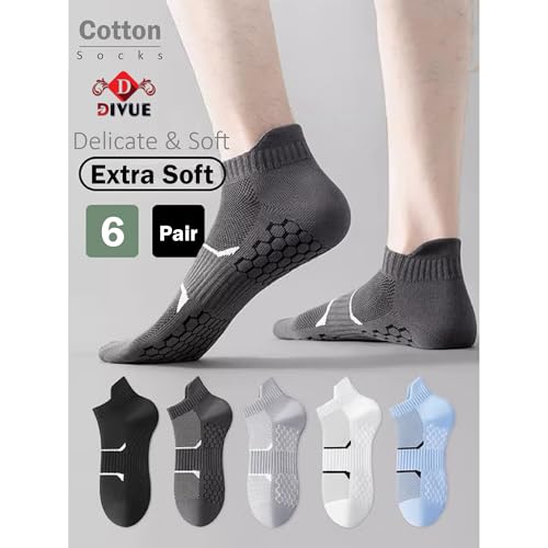 Image of DIVUE Ankle Length Socks For Men And Women Free Size Pack of 6 | Made With Cotton Breathable, Anti Odour & Moisture Absorbent cotton unisex Cute Multicolor design (Multi Color)