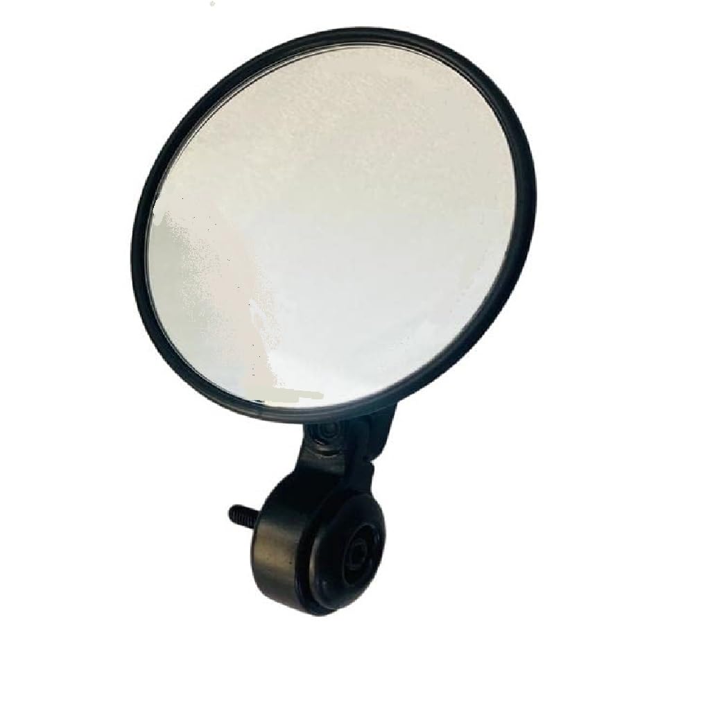 Gate 7 Motorcycle Side Mirror, Right Side Mount, Jawa Style, Round Black Frame (Right Side Mirror Only)-image-23