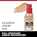 Covergirl Outlast Extreme Wear 3-in-1 Full Coverage Liquid Foundation, SPF 18 Sunscreen, Classic Ivory, 1 Fl. Oz.