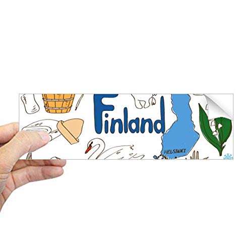 Autocollant drapeau Finlande rectangulaire pour vitres et blocs-notes - 2